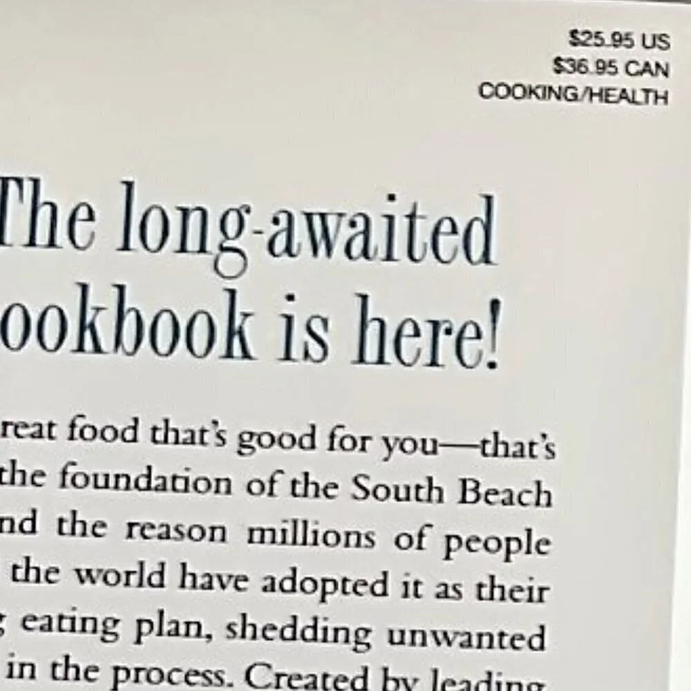 SOUTH BEACH DIET COOKBOOK - BY ARTHUR AGATSTON (HARDCOVER)